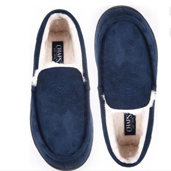 BRAND NEW CHAPS MEN'S SLOPES MOCCASIN SLIPPER - Picture 9 of 14